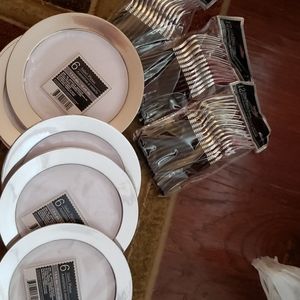 Salad plates & forks